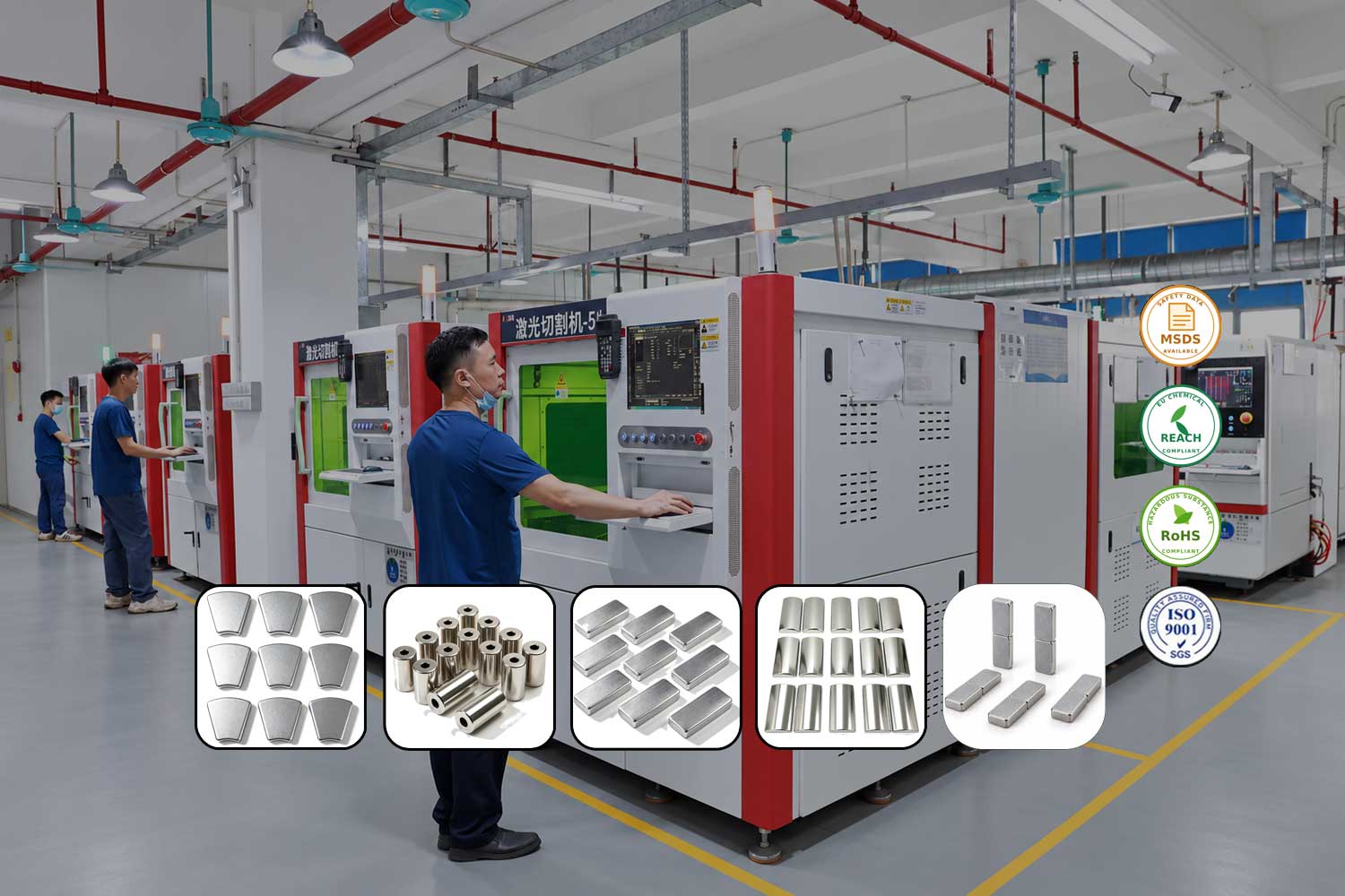 Backed by 20 years of expertise and ISO/RoHS certifications, our magnets ensure long-term reliability for consumer electronics, Servo motor, and industrial automation.